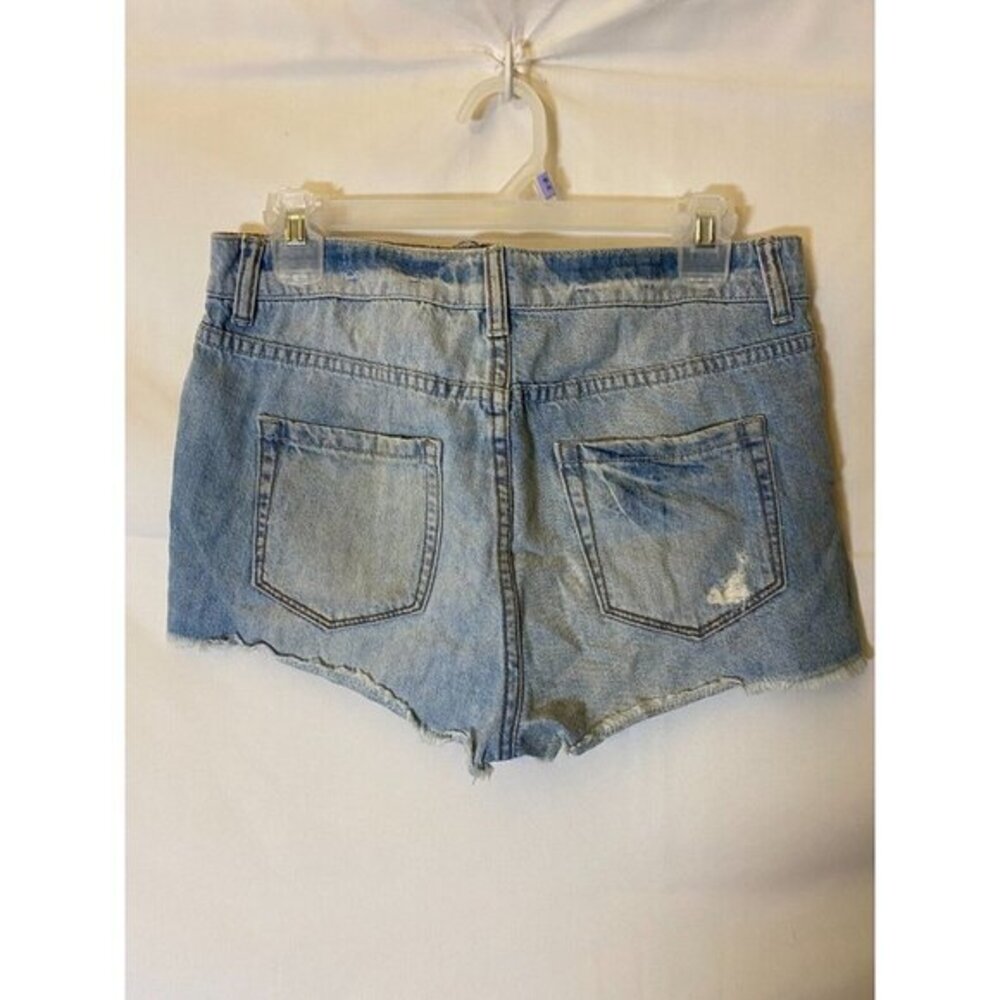 Denim Jean Shorts Women’s Medium 7 Coastal Cowgirl Festival Distressed